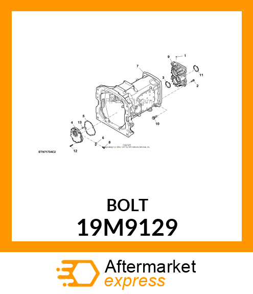 SCREW, FLANGED, METRIC 19M9129