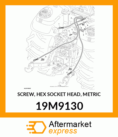 SCREW, HEX SOCKET HEAD, METRIC 19M9130