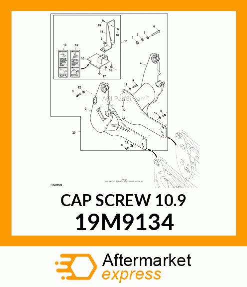 SCREW, HEX HEAD, METRIC 19M9134