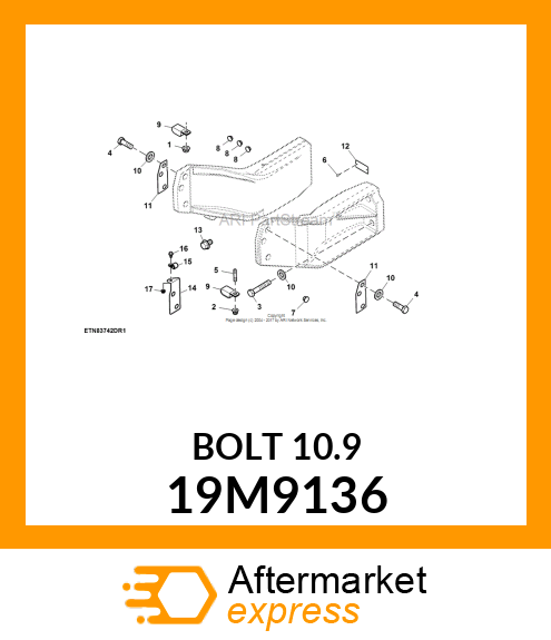 SCREW, HEX HEAD, METRIC 19M9136