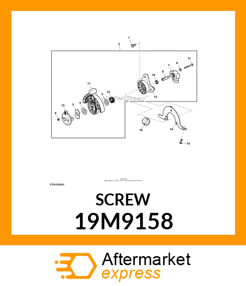 SCREW, HEX SOCKET HEAD, METRIC 19M9158