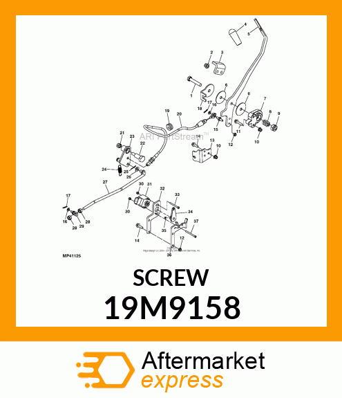 SCREW, HEX SOCKET HEAD, METRIC 19M9158