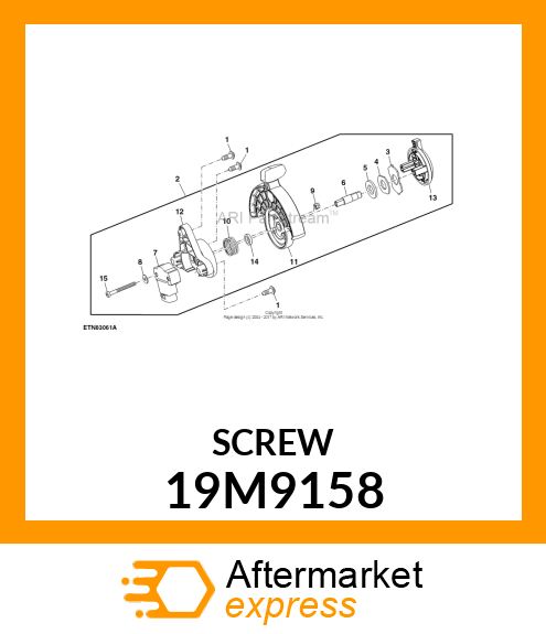 SCREW, HEX SOCKET HEAD, METRIC 19M9158