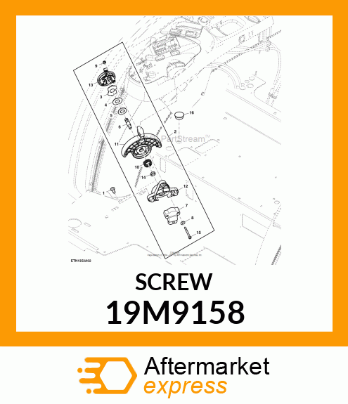 SCREW, HEX SOCKET HEAD, METRIC 19M9158