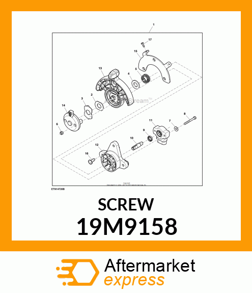 SCREW, HEX SOCKET HEAD, METRIC 19M9158