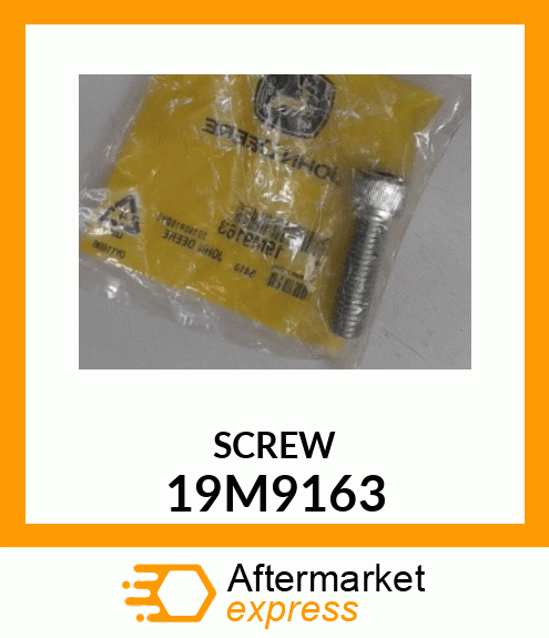 SCREW, HEX SOCKET HEAD, METRIC 19M9163