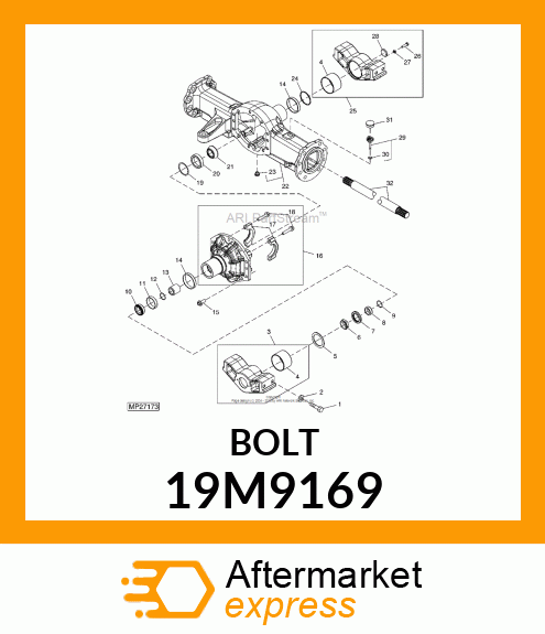 SCREW, HEX HEAD, METRIC 19M9169