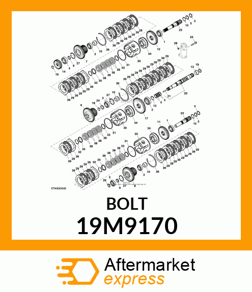 CAP SCREW,FLANGED HEAD 19M9170