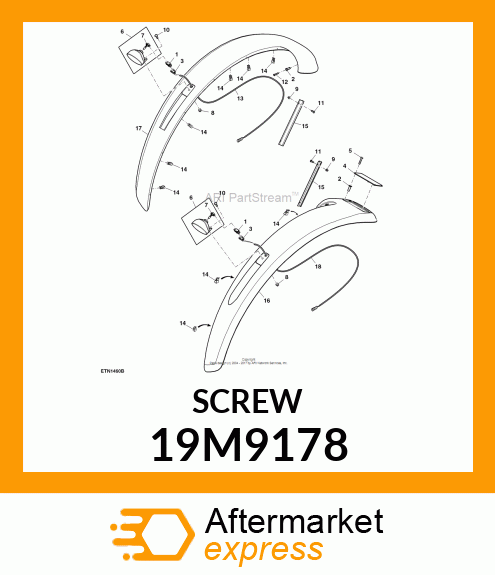 SCREW, HEX SOCKET,OVAL HEAD FLANGED 19M9178