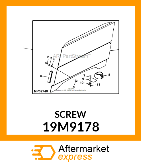 SCREW, HEX SOCKET,OVAL HEAD FLANGED 19M9178