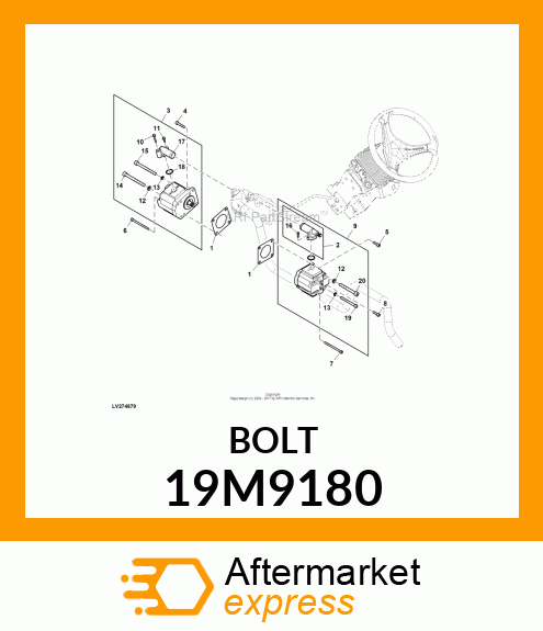 SCREW, HEX SOCKET HEAD, METRIC 19M9180