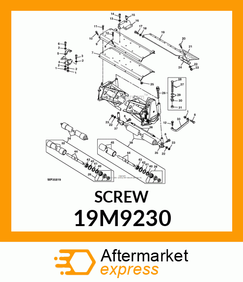 SCREW, HEX SOCKET HEAD, METRIC 19M9230