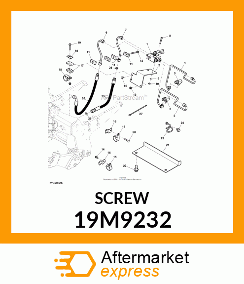 SCREW, HEX SOCKET HEAD, METRIC 19M9232