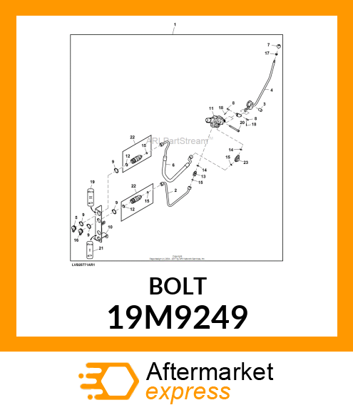 SCREW, HEX SOCKET HEAD, METRIC 19M9249