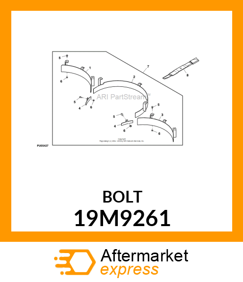 SCREW, FLANGED, METRIC 19M9261