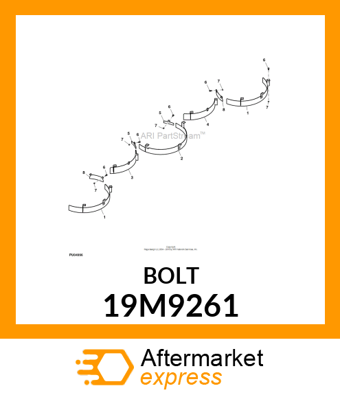 SCREW, FLANGED, METRIC 19M9261