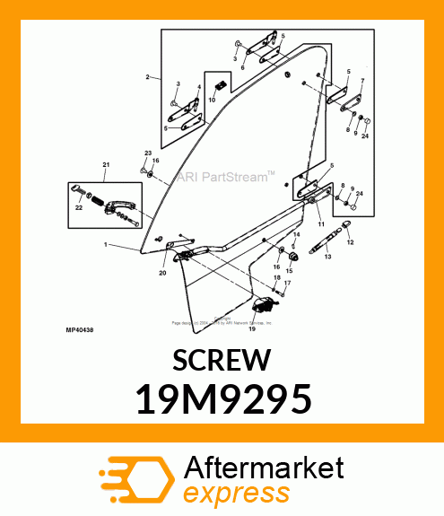 SCREW, HEX HEAD, METRIC 19M9295