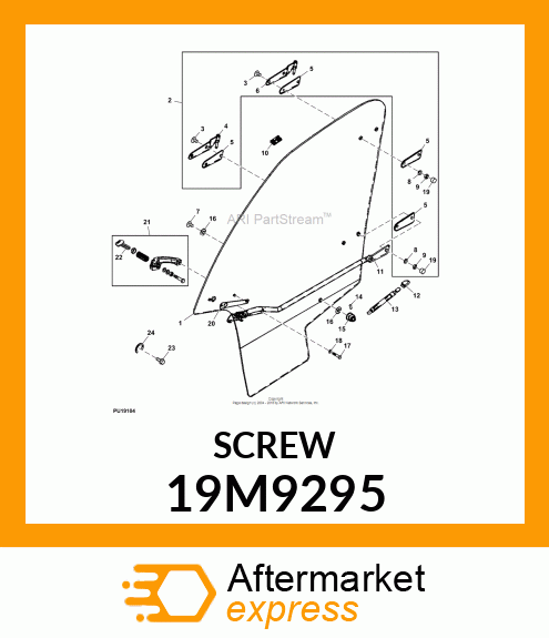 SCREW, HEX HEAD, METRIC 19M9295