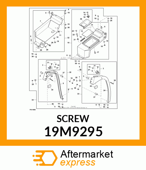 SCREW, HEX HEAD, METRIC 19M9295