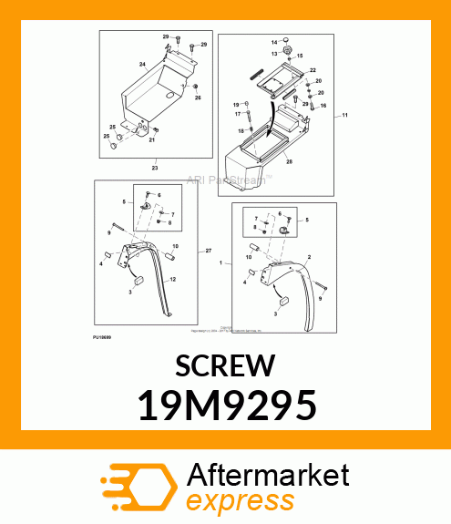 SCREW, HEX HEAD, METRIC 19M9295