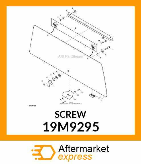 SCREW, HEX HEAD, METRIC 19M9295