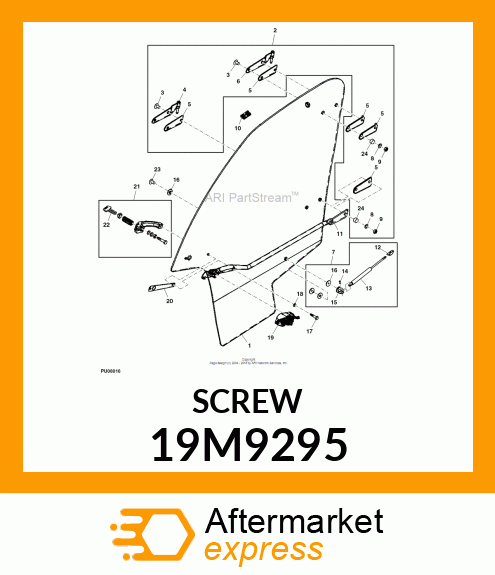 SCREW, HEX HEAD, METRIC 19M9295