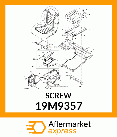 SCREW, FLANGED, METRIC 19M9357