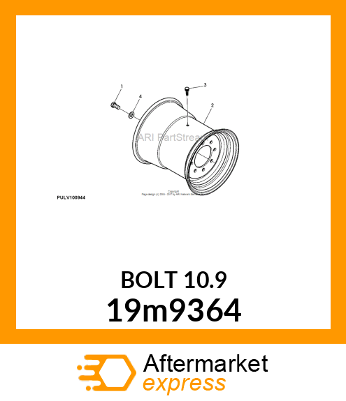 SCREW, HEX HEAD, METRIC 19m9364