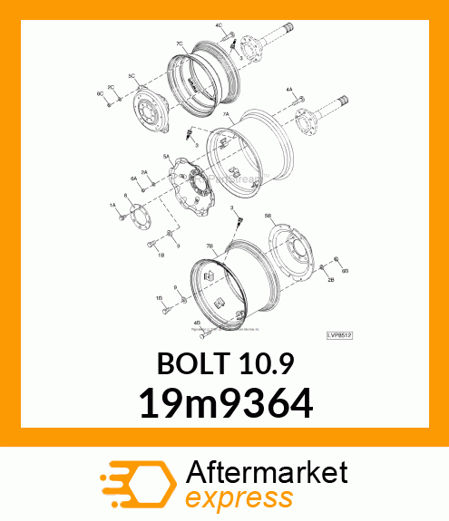 SCREW, HEX HEAD, METRIC 19m9364