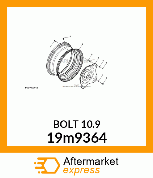 SCREW, HEX HEAD, METRIC 19m9364