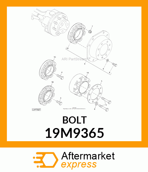 SCREW, HEX HEAD, METRIC 19M9365