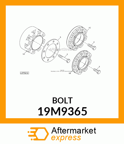 SCREW, HEX HEAD, METRIC 19M9365