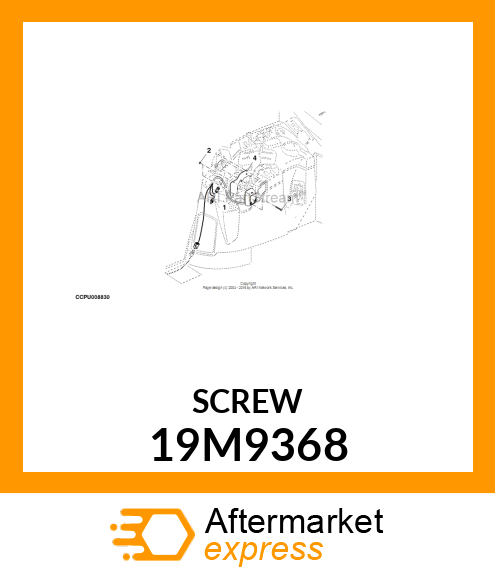 SCREW, HEX HEAD, METRIC 19M9368