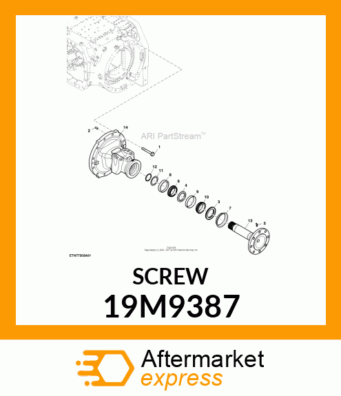 SCREW, FLANGED, METRIC 19M9387