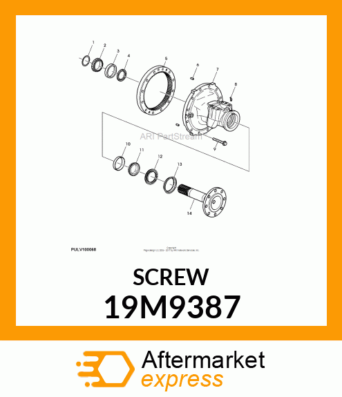 SCREW, FLANGED, METRIC 19M9387