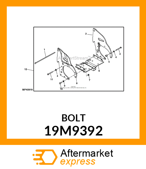 SCREW, HEX HEAD, METRIC 19M9392