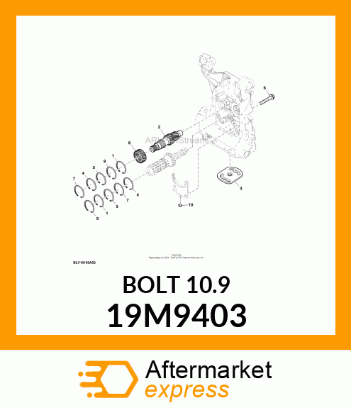 SCREW, FLANGED, METRIC 19M9403