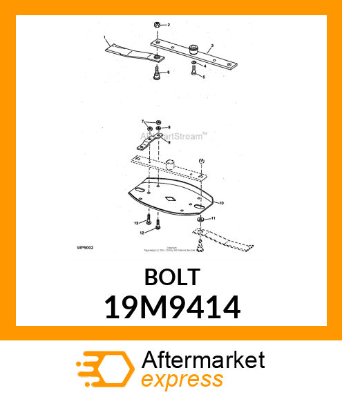 SCREW, HEX HEAD, METRIC 19M9414