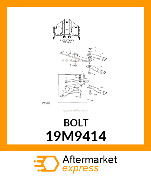 SCREW, HEX HEAD, METRIC 19M9414