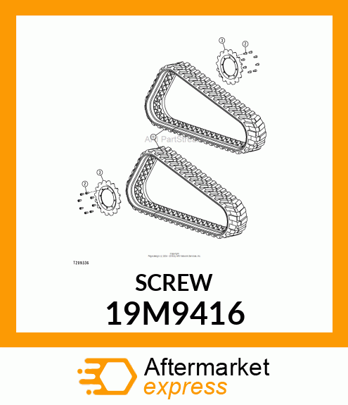 SCREW, HEX SOCKET HEAD, METRIC 19M9416