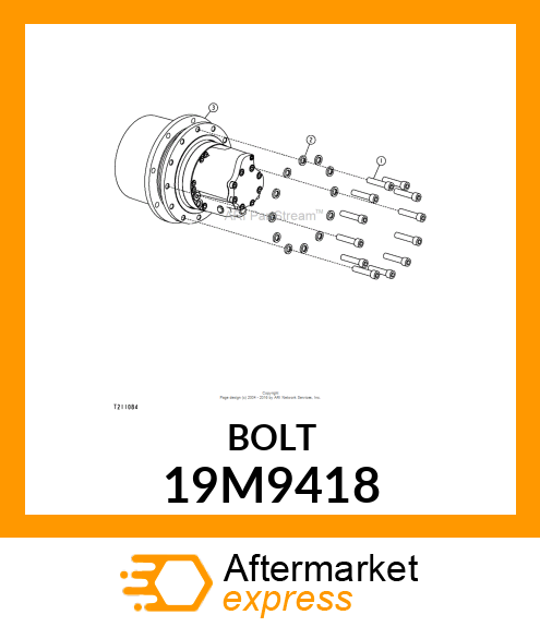 SCREW, HEX SOCKET HEAD, METRIC 19M9418