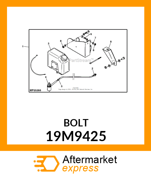 SCREW, HEX HEAD, METRIC 19M9425