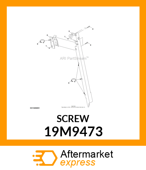 SCREW, HEX SOCKET HEAD, METRIC 19M9473