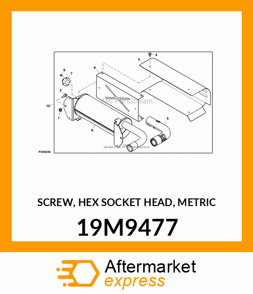 SCREW, HEX SOCKET HEAD, METRIC 19M9477