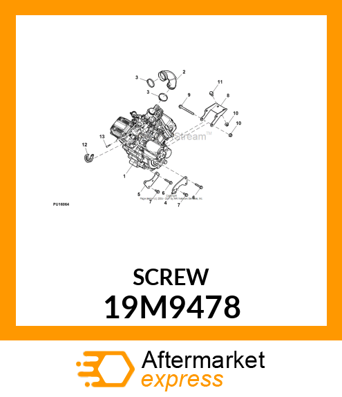 SCREW, HEX SOCKET HEAD, METRIC 19M9478