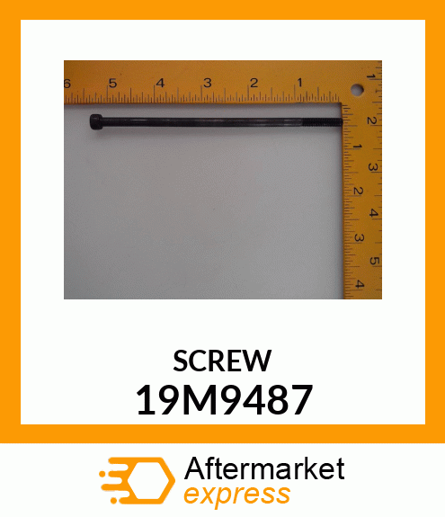 SCREW, HEX SOCKET HEAD, METRIC 19M9487