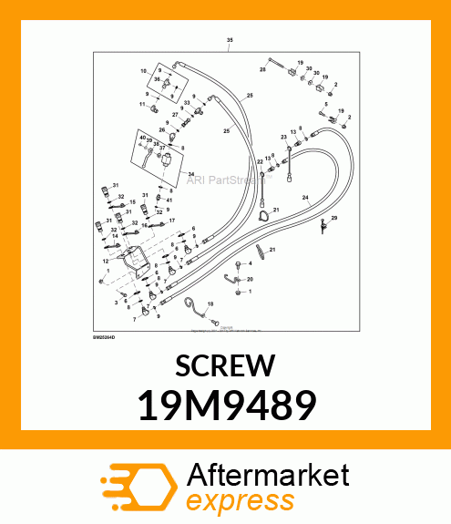 SCREW, HEX SOCKET HEAD, METRIC 19M9489