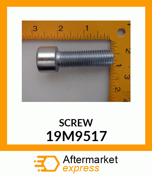 SCREW, HEX SOCKET HEAD, METRIC 19M9517