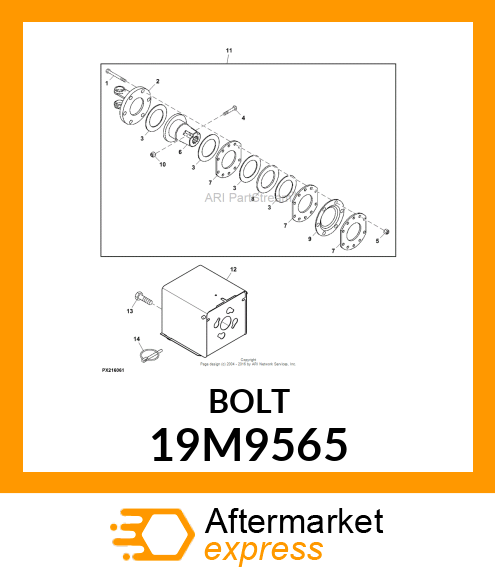 SCREW, HEX HEAD, METRIC 19M9565