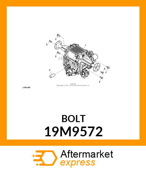 SCREW, FLANGED, METRIC 19M9572